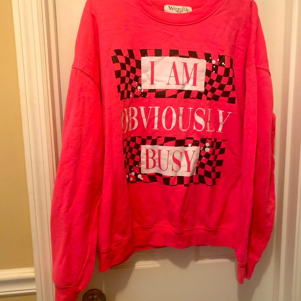 Women’s pink sweatshirt